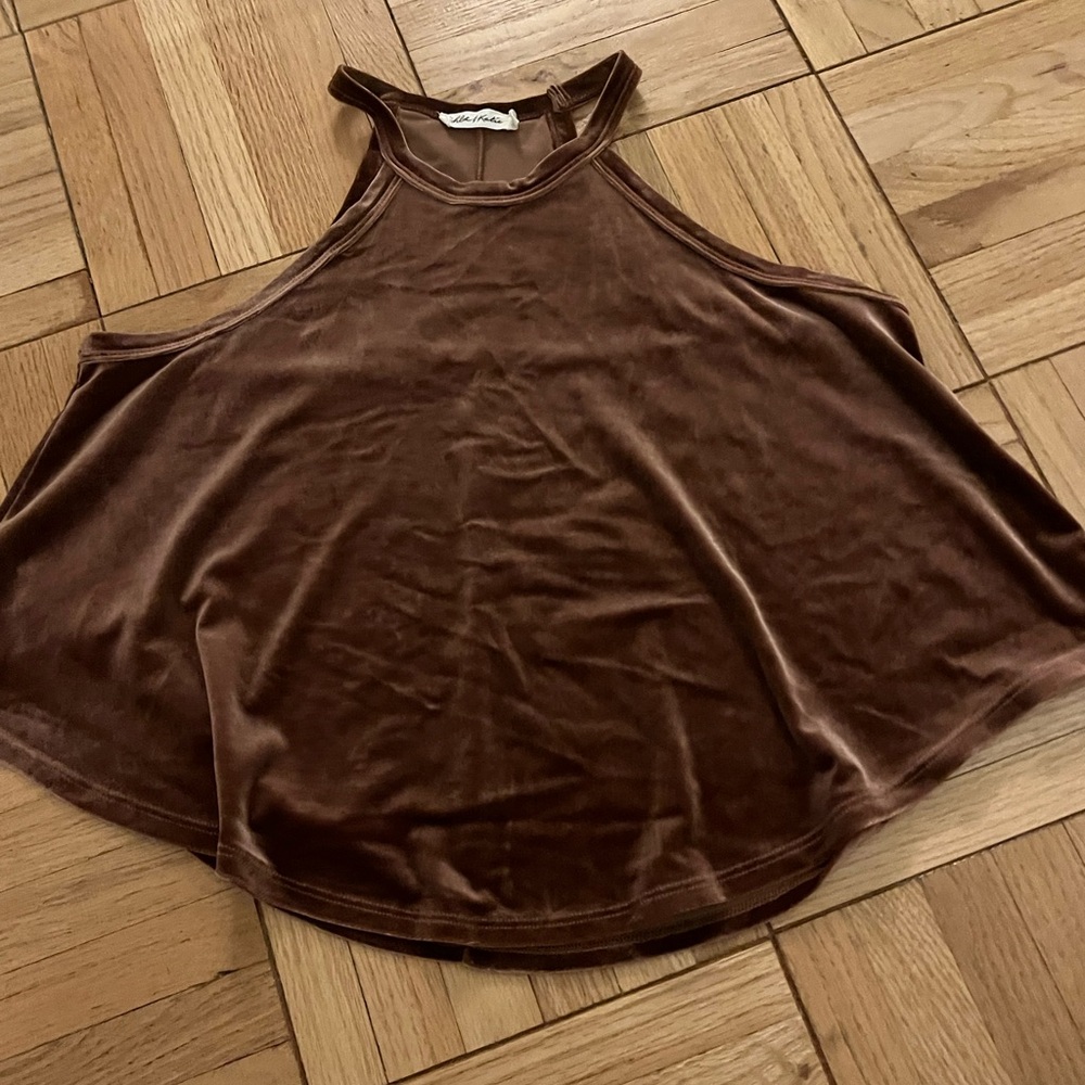 Brown Sleeveless Women's Top